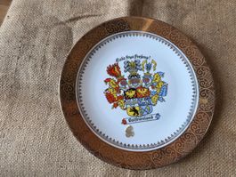Teller 22 Karat Gold Handarbeit Waldershof Ostfriesland