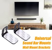 Soundbar Wandhalterung Universal Schwarz 2er Set Neu