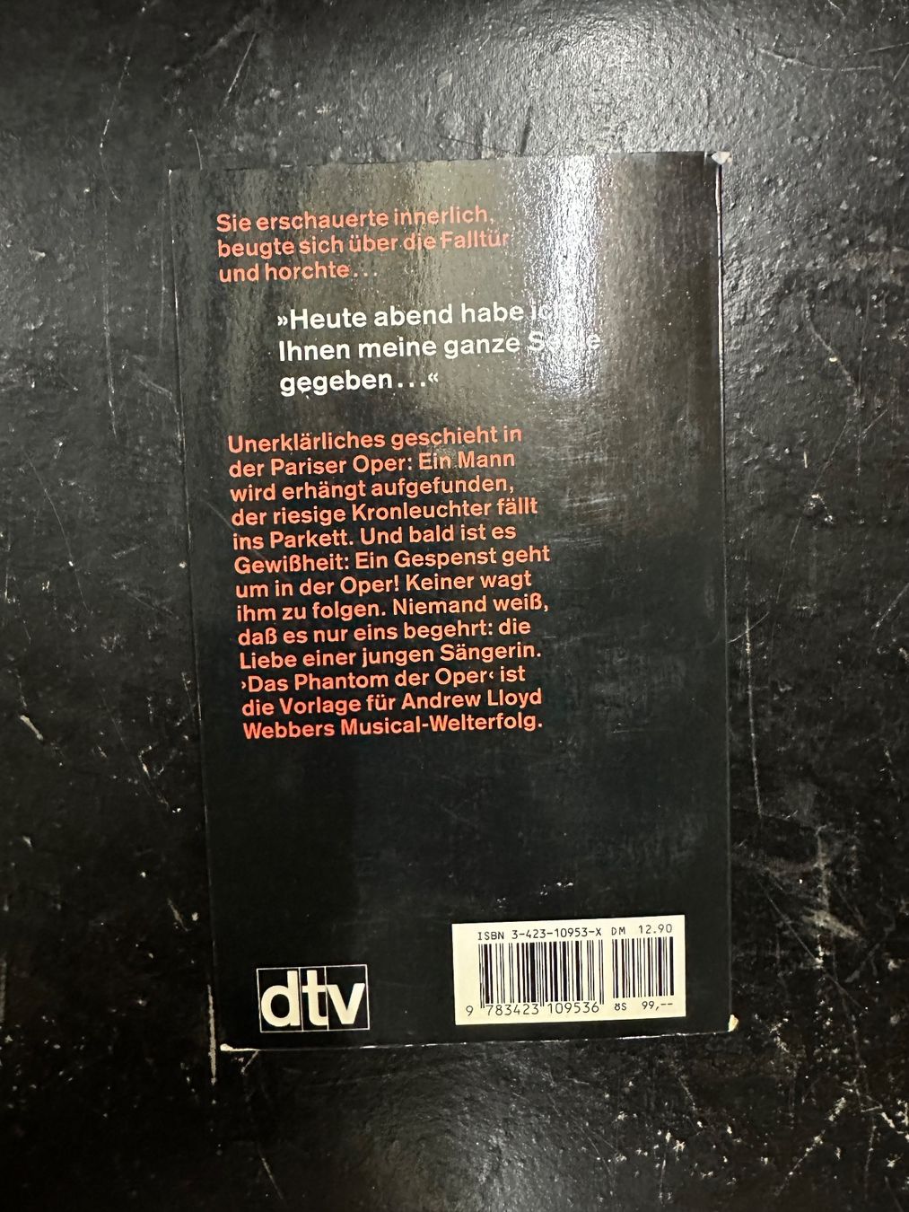 Bücher: Gaston Leroux - Das Phantom der Oper Roman dtv – Gebraucht aus Glattpark(Opfikon) von AydenM 1