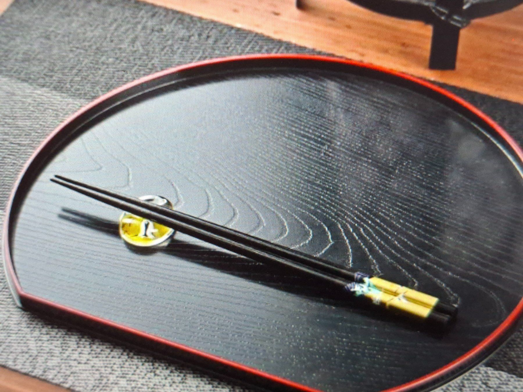 Set di posate: Made in Japan lacquerware Chopstick & rest/Stäbchen set!! – Nuovo (secondo la descrizione) da Goldach venduto da mamakotzi 8