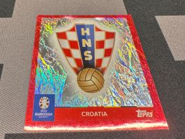 Topps Uefa Euro EM 2024 Wappen / Flag CRO 1