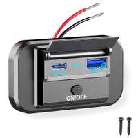 Camper Van RV Caravan Boat USB USB-C dual charger 12 - 24 V