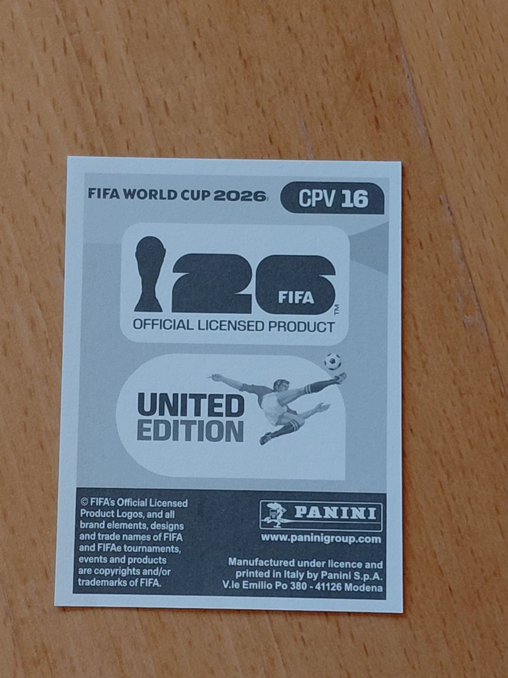 Panini Cartes à collectionner: Panini 2026 CPV 16 – Neuf (Voir description) à Ovronnaz par Ma-94-hey 1