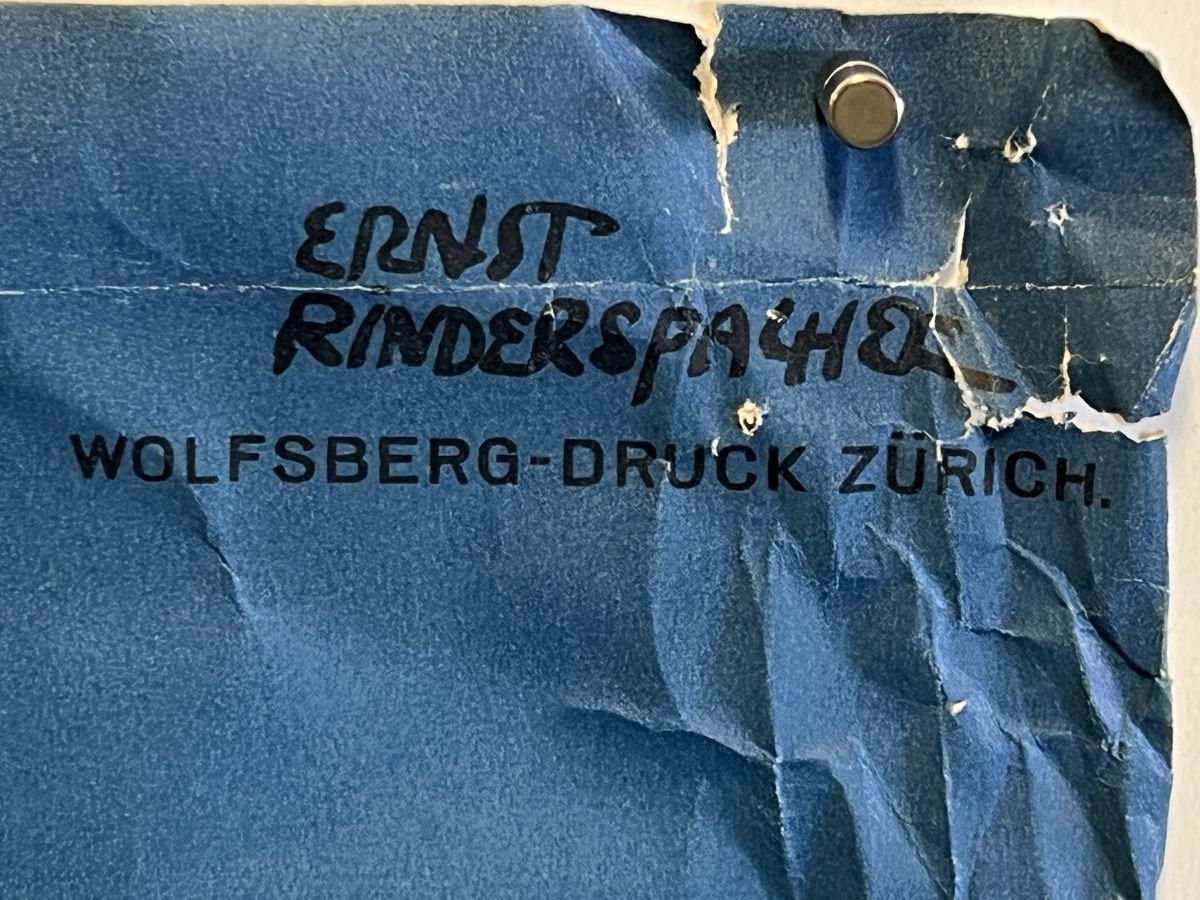 Poster & Bilder: Sils Engadin LITHO Plakat Ernst Rinderspacher 1950 – Gebraucht aus Adliswil von buch_und_kunst 3