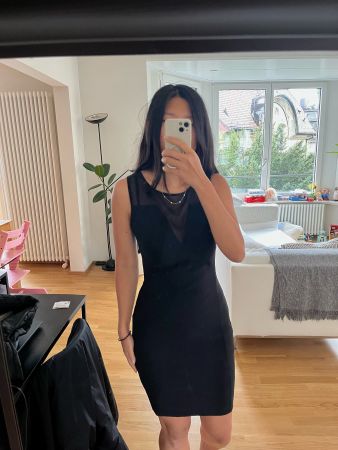 Mango Robe noire moulante taille S