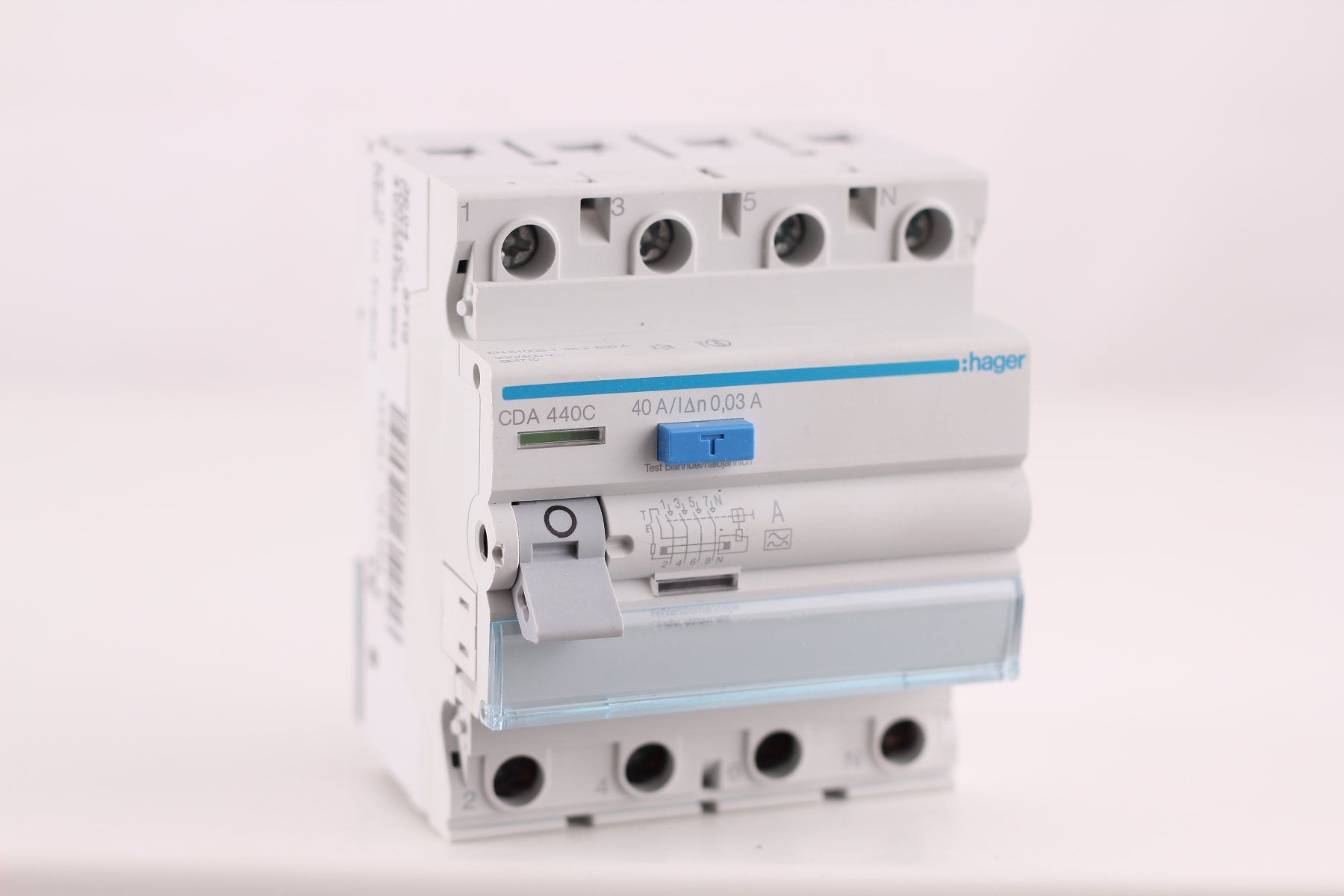 Hager Interruttori: Hager CDA 440c 40A 0.03A FI – Usato da Winterthur venduto da Hint17