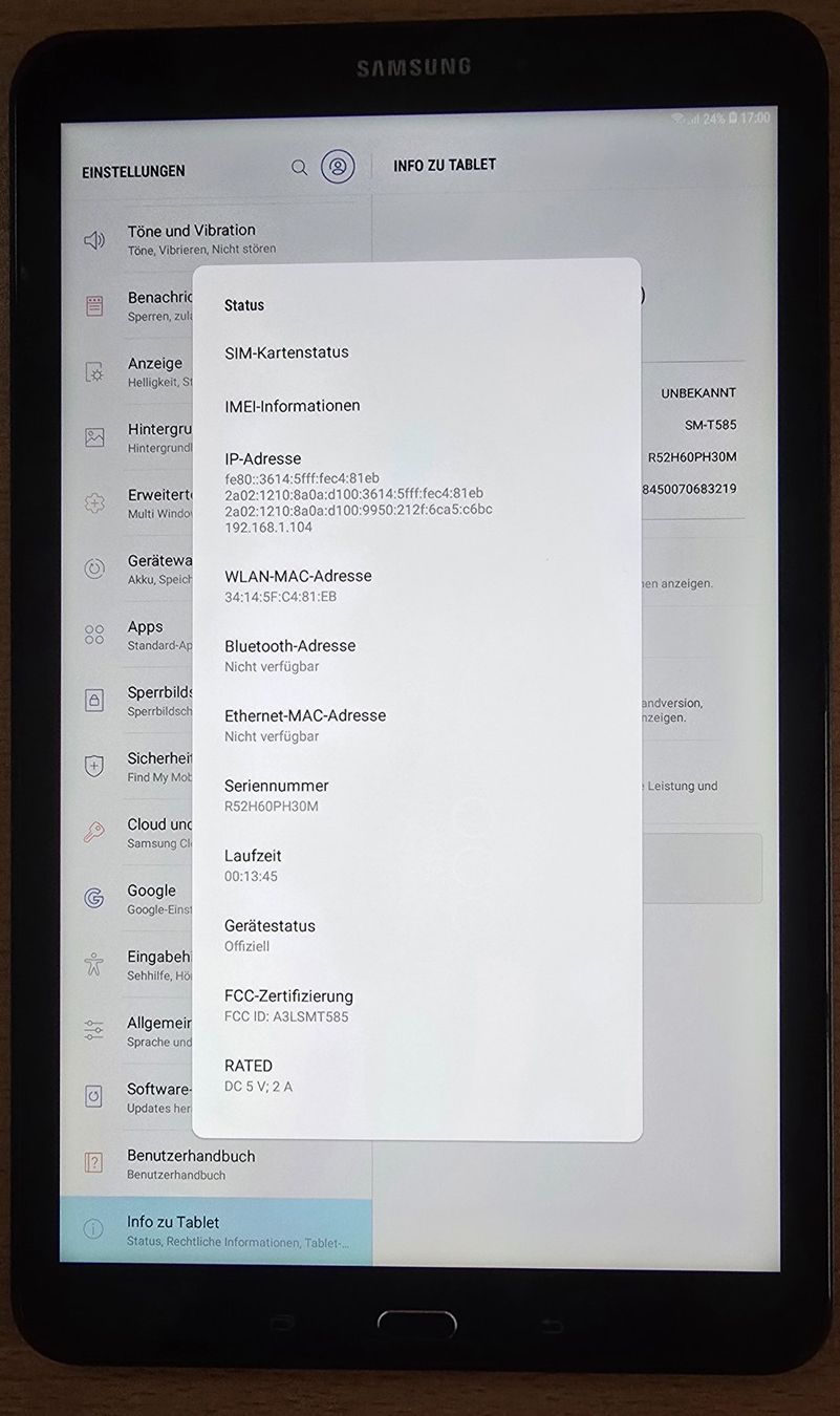 Samsung Tablettes PC: Samsung Galaxy Tab A – D'occasion à Ruswil par DNAB 5