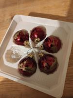 5 Mundgeblasenen Weihnachtskugeln Glas Weihnachtsmann