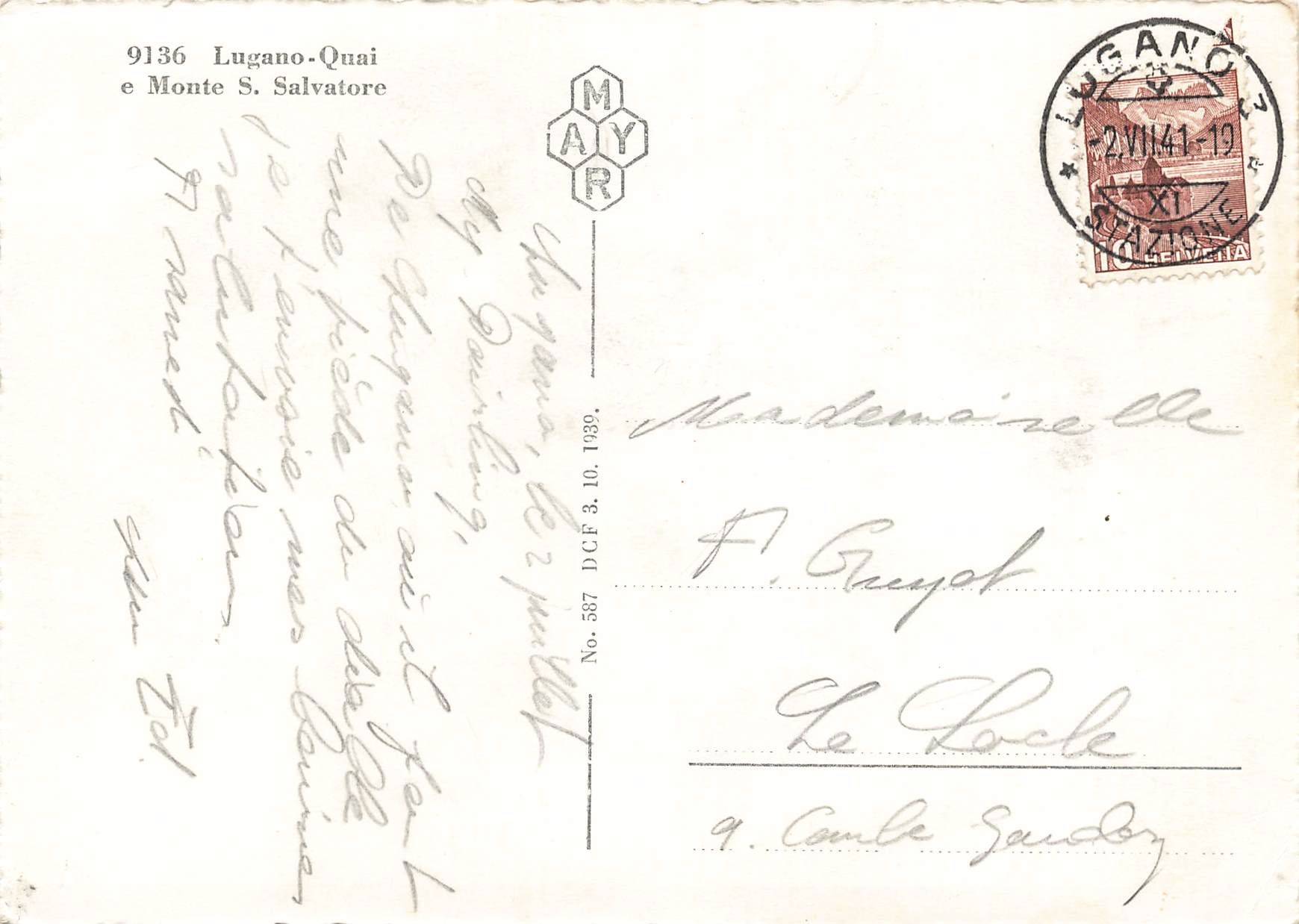 Cartes postales: Lugano notte G – D'occasion à Biasca par Blenio71 1