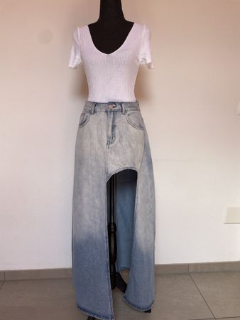Maxi Jeansrock