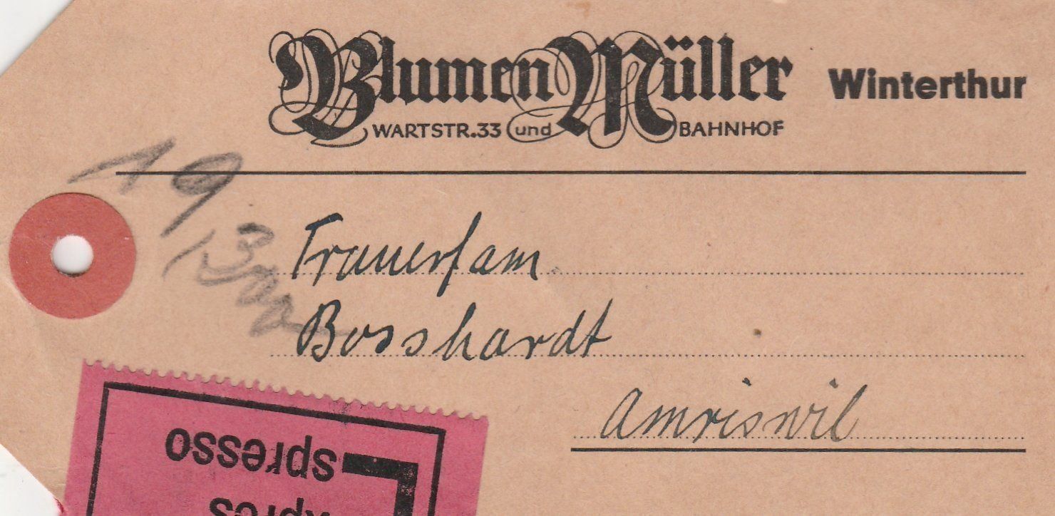 Tutti i francobolli: Paketanhänger-Mischfrankatur 1949  Eilsendung – Usato da uttwil venduto da Koehlerfred 1