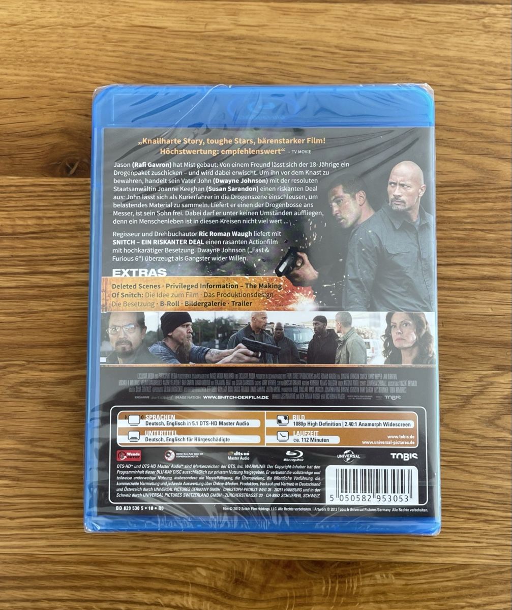 Alle DVDs: Snitch - Ein riskanter Deal, Blu-ray DVD – Gebraucht aus Langnau i. E. von Dani_19 1