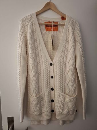 Adenauer & Co Strickjacke cremeweiss Grösse S, neu