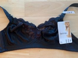 Felina Icon NOS BH ohne Bügel, Gr. 70B, Schwarz, NEU