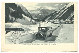 CH-Alpenpost im Bergell Cassaccia (GR) Saurer-Postauto 1939