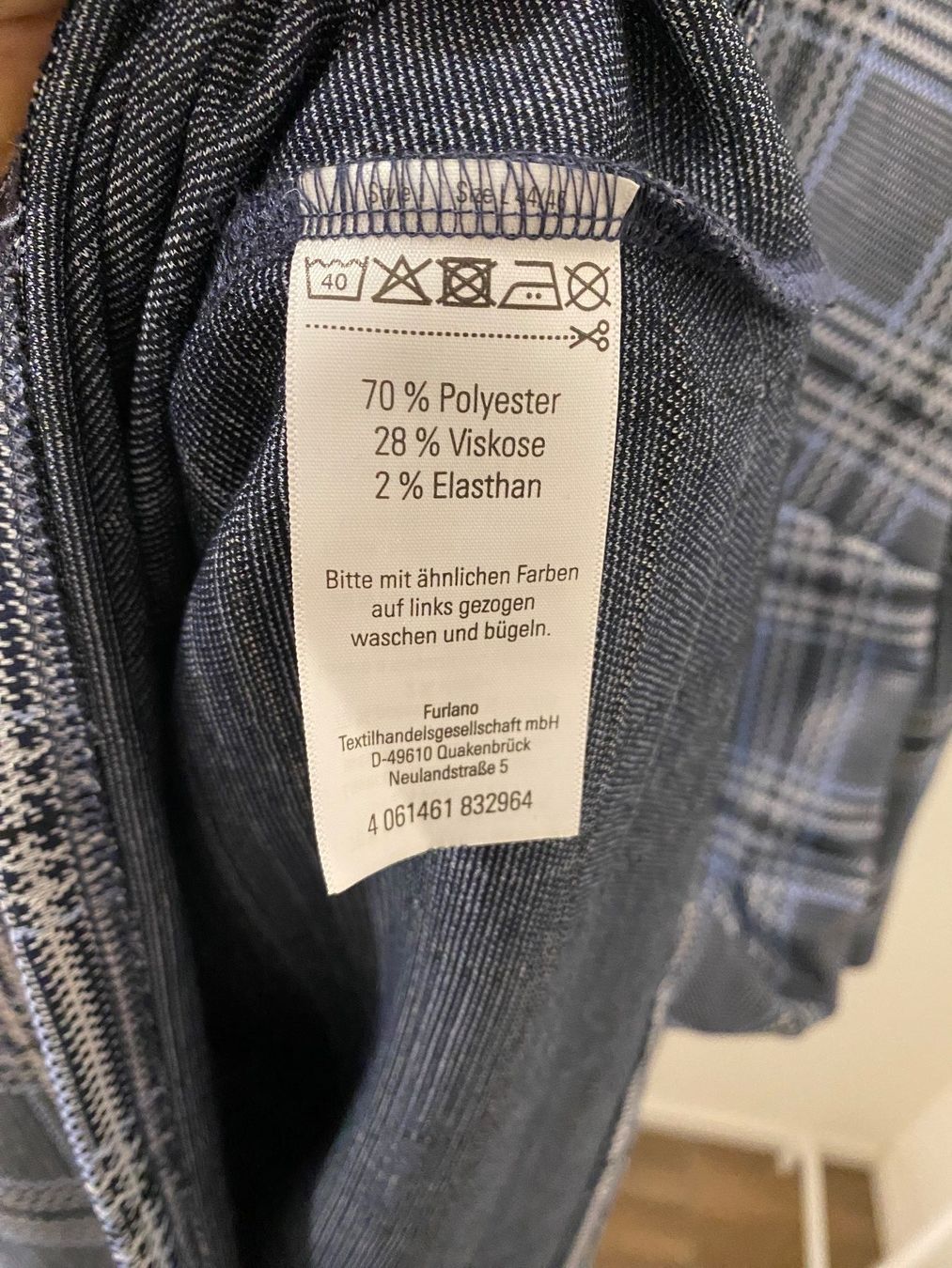 Vestiti: Blue Motion Kleid kariert blau Gr. L / 44 - 46 – Usato da Pratteln venduto da a23_j2gs 9