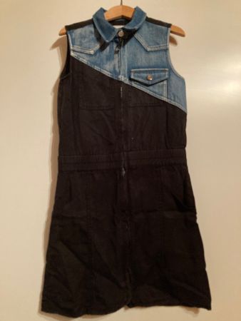 Robe sleeveless Desigual noir/denim taille 9-10 ans 134/140