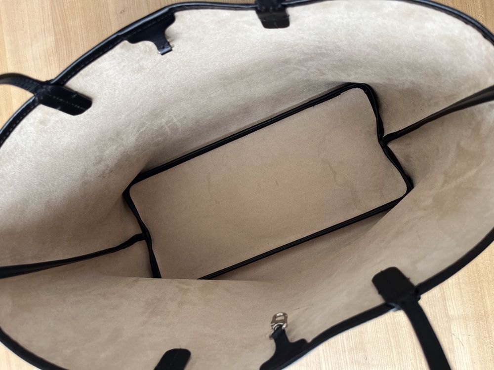 MAISON MOLLERUS Shopper „Bern“ schwarz/silber (Neu (gemäss