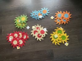 Sisal Sternblumen Diverse Farben