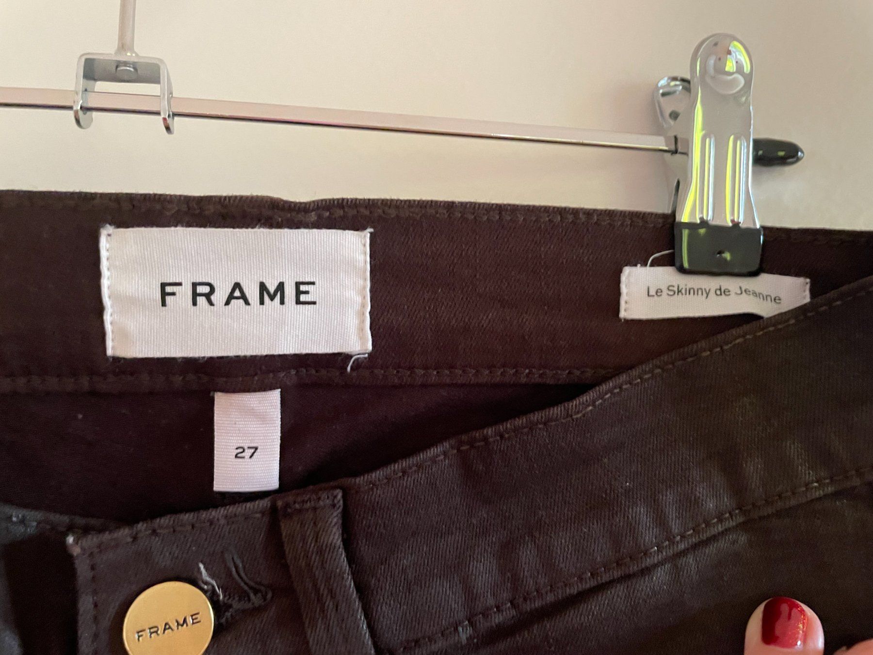 Jeans: Frame coated Skinny Jeans – Usato da Meilen venduto da Marielle79 1