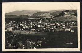 Lenzburg, Gesamtansicht mit Fernblick au