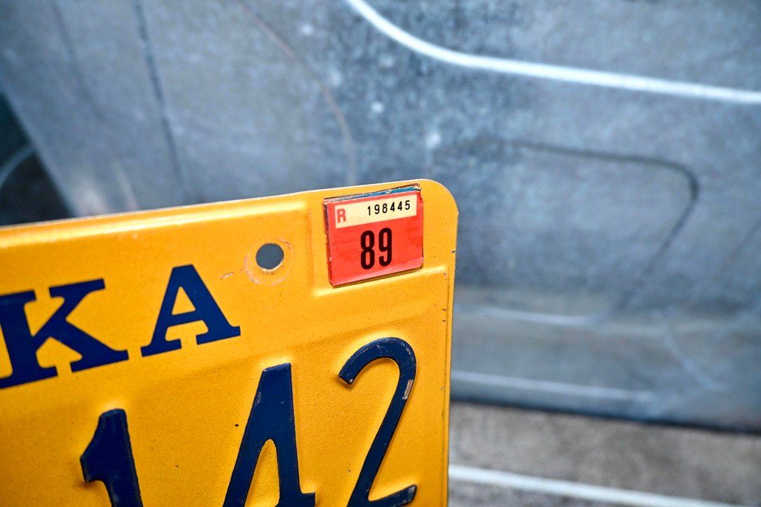 Insegne: US Nummernschild ALASKA 19?? the last frontier – Usato da Pfaffhausen venduto da mono_rec 5