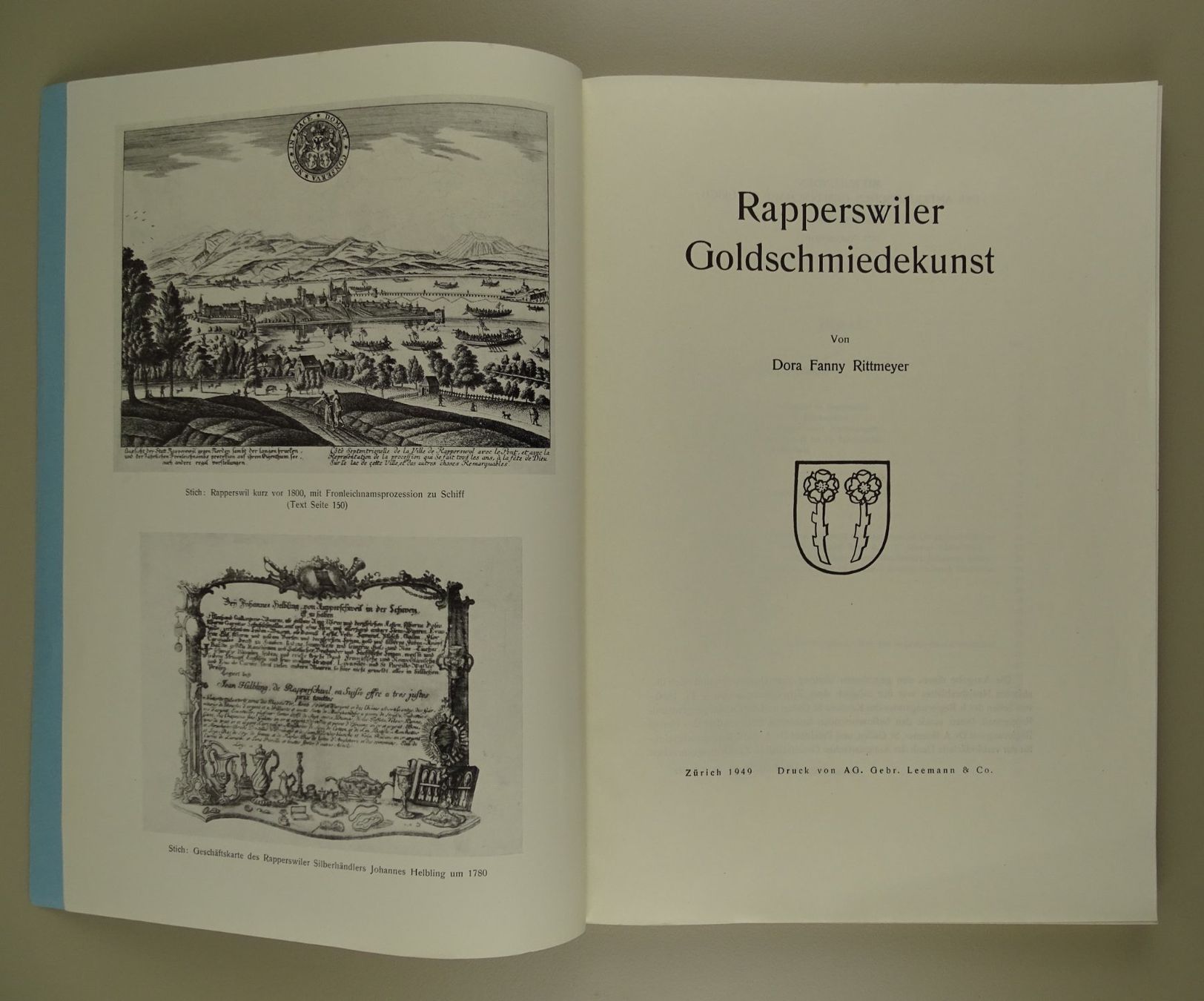 Bücher: RAPPERSWILER GOLDSCHMIEDEKUNST – Gebraucht aus Grüningen von Kartensammler 2