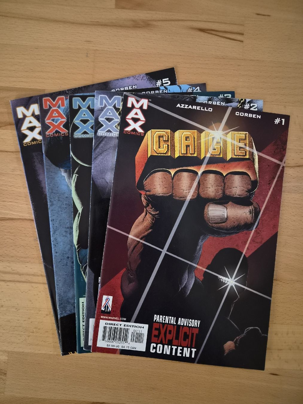 Comics: Cage #1-5 (complete) – Gebraucht aus Biel/Bienne von collector_comics