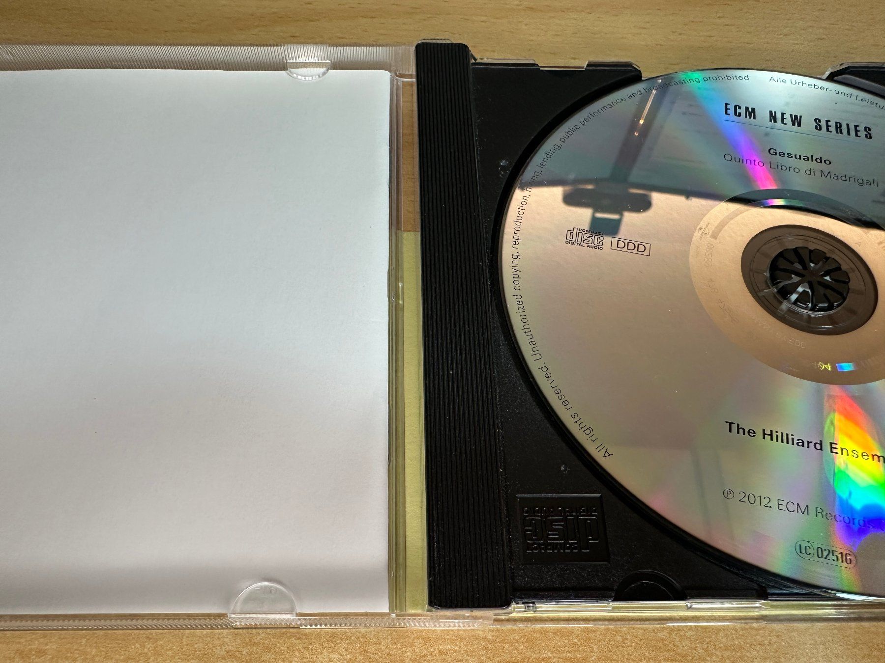 CD: X2 Gesualdo The Hilliard Ensemble Quinto Libro Di Madrigali – Usato da Rikon im Tösstal venduto da Alpenmutz 2