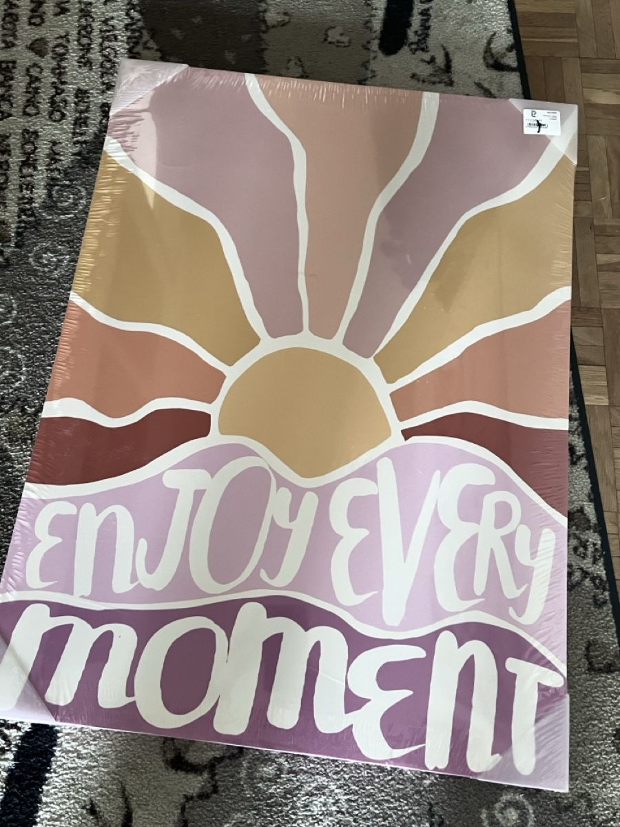 Poster & Bilder: Leinwand Enjoy Every Moment Bild Neu – Neu und originalverpackt aus Wil SG von mia2016