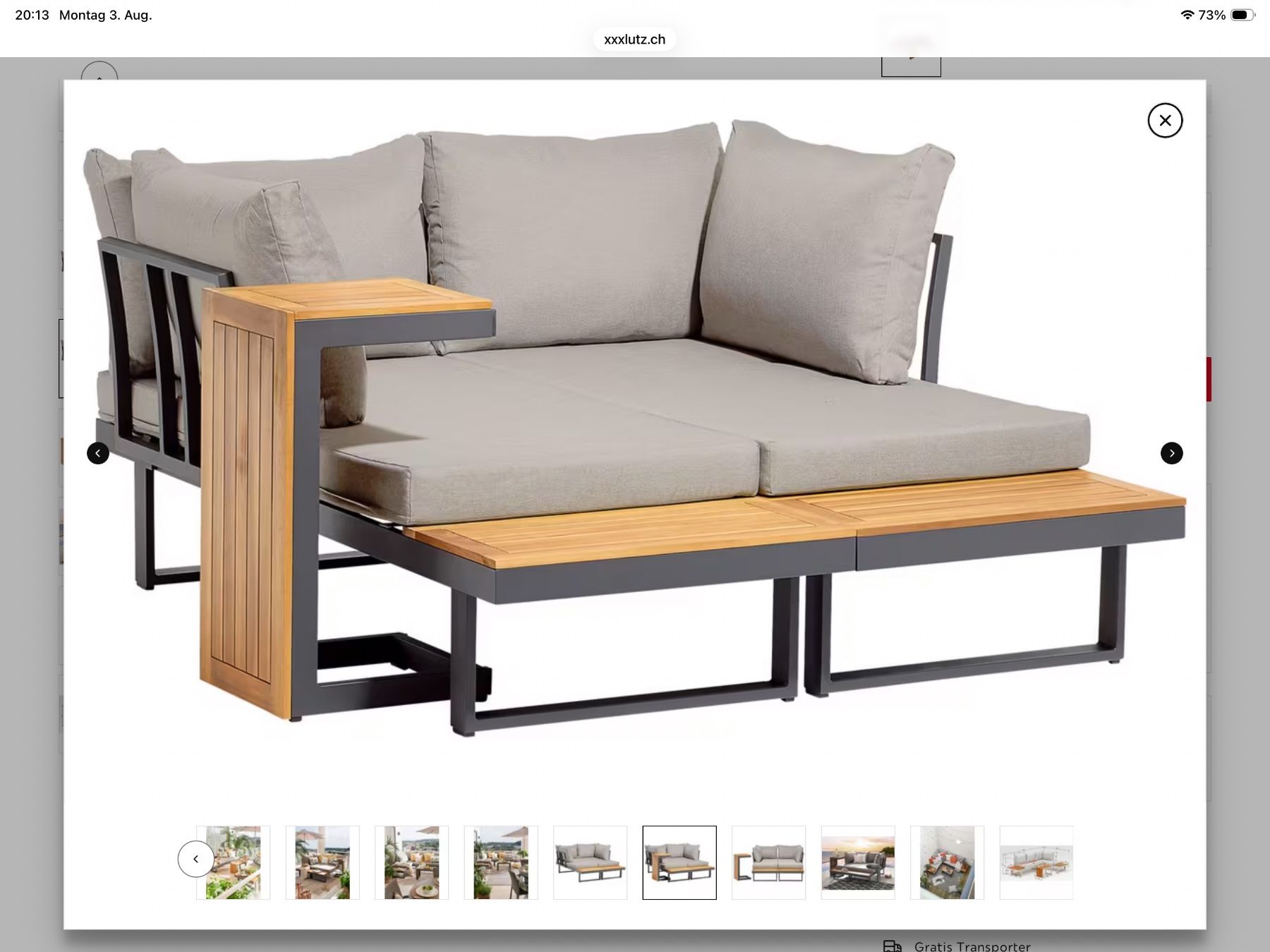 Sofas: Gartenlounge set – Gebraucht aus Kloten von Multipod 3