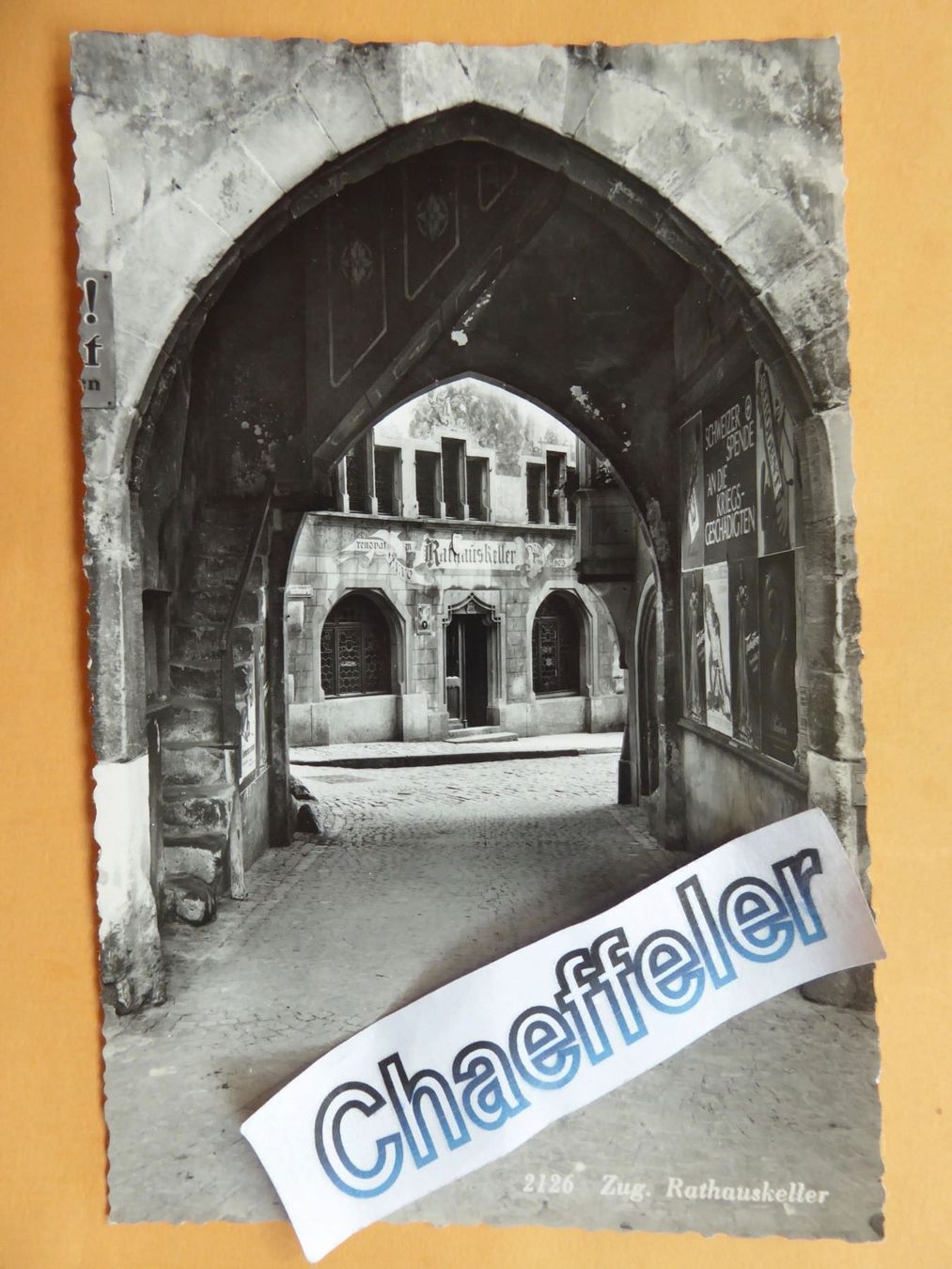 Ansichtskarten: 2126 Zug, Rathauskeller – Neu (gemäss Beschreibung) aus Zürich von Chaeffeler