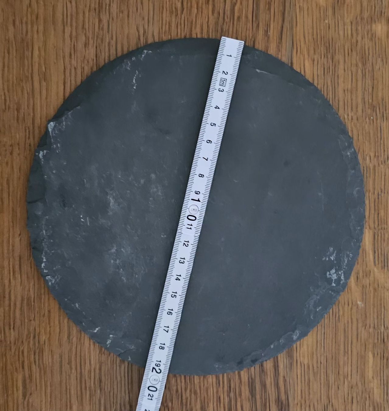 Piatti di portata: Schieferplatte rund gebraucht ca. 20 cm Durchmesser – Usato da Worben venduto da Quest