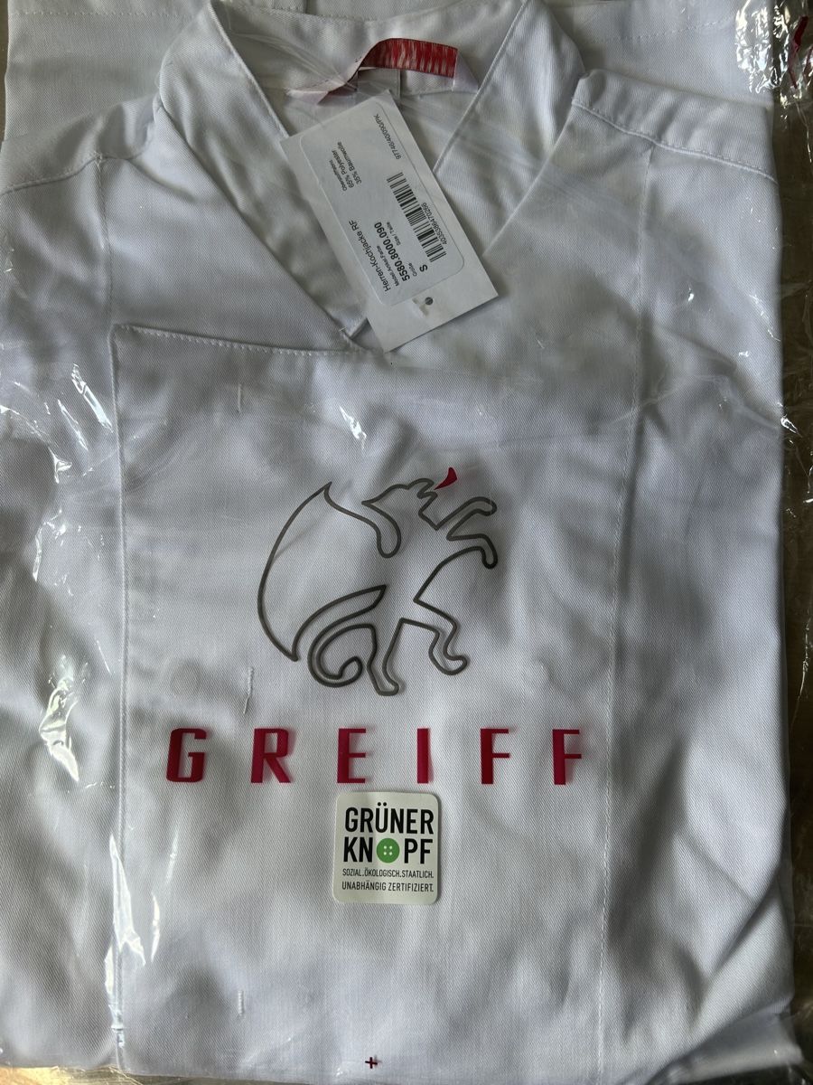 Vestes: Veste de cuisinier Greiff, Taille S – Neuf avec emballage d'origine à Crissier par AtelierDeuxSantos 1