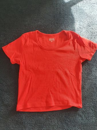 T-Shirt Tally Weijl Basics rot Grösse M guter Zustand 