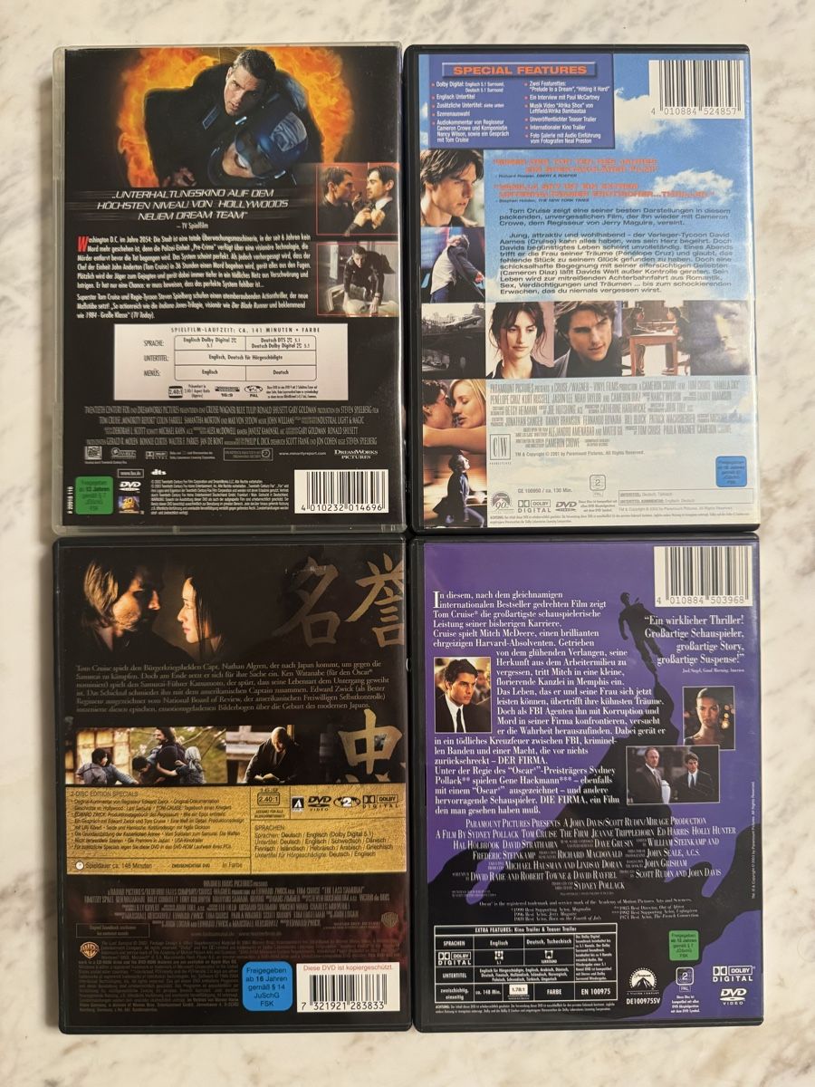 Tutti i DVDs: Tom Cruise DVD – Usato da Aarau Rohr venduto da mic_d6nr 1