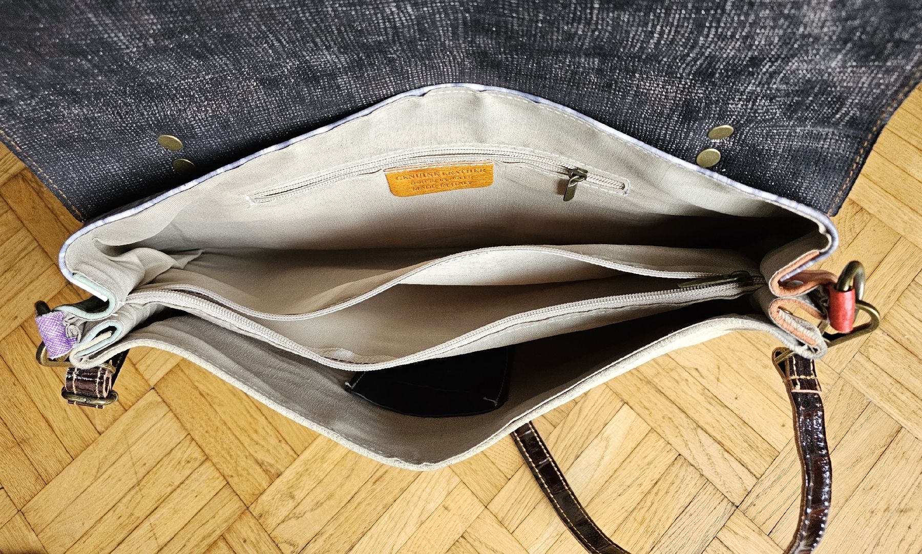 Sacs: Boho Vintage Leder Handtasche – Neuf (Voir description) à Zürich par Ada2 7