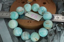 Caribbean   Calcit    18mm Kugel Armband   TOPSTONE Rarität