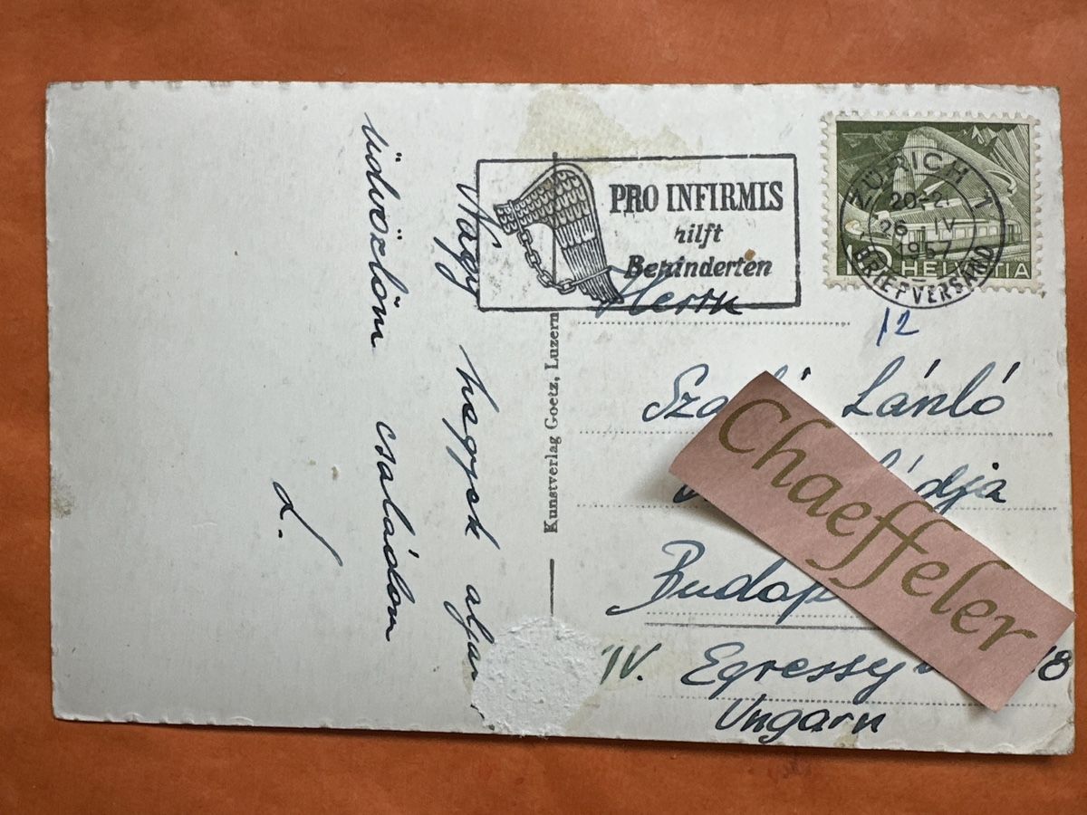 Cartoline postali: 1957 8252 Urnersee mit Urostock – Usato da Zürich venduto da Chaeffeler 1