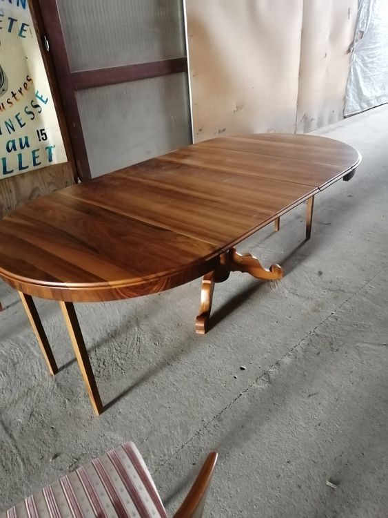 TABLE RALLONGES EN NOYER AVEC 3 RALLONGE PRETE POUR SERVIR (Gebraucht ...