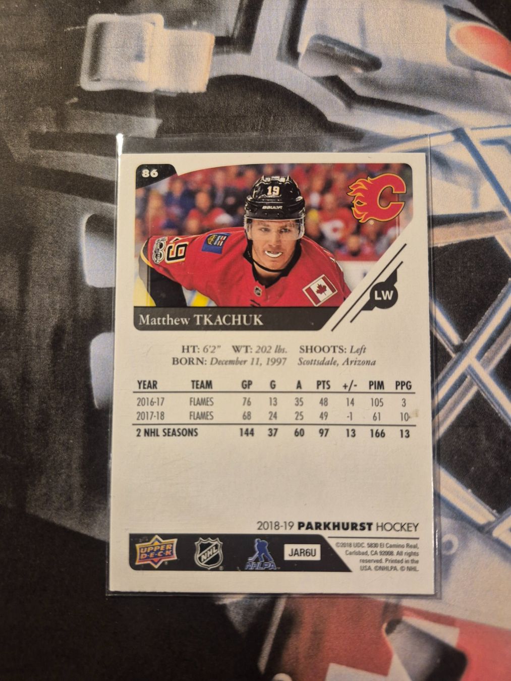 NHL Sammelbilder & Trading cards: NHL Matthew Tkachuk Calgary Flames – Gebraucht aus Treiten von Sauber73 1