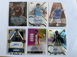 Fussball Auto lot - Topps, on card, numbered -