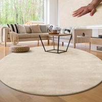 50% Rabatt * XXL Teppich Rund Super Soft 200 cm