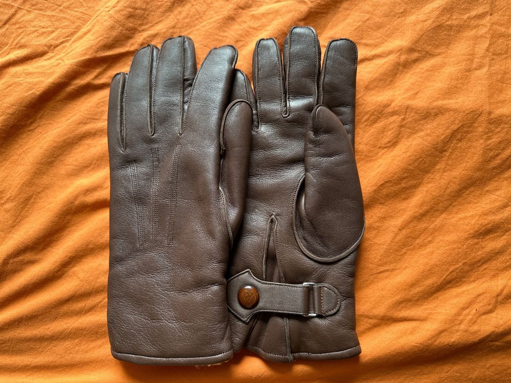 Motorrad-Lederhandschuh StoneAge Gr. M – Kurz, Mit Kevlar-Verstärkung, Ganzjährig Tragbar