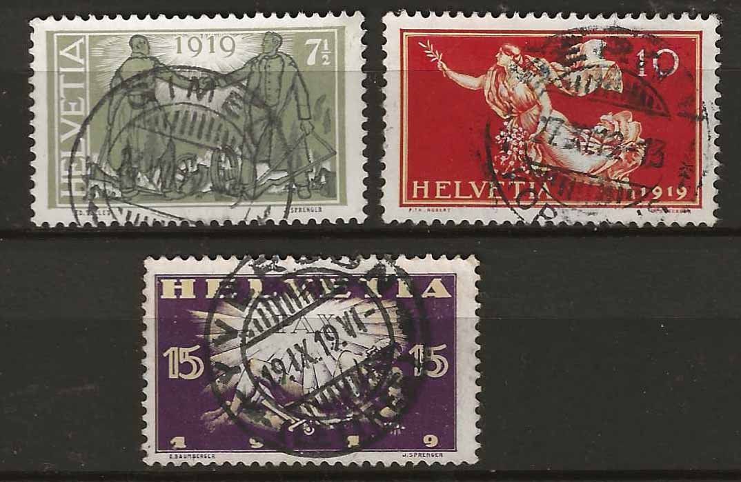 Tutti i francobolli: CH143 - Pax 1919 vollstempel – Usato da Trélex venduto da Phil_Albert