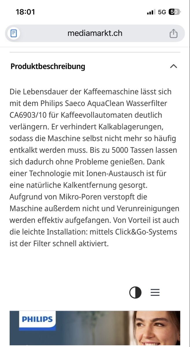 Philips Altro per la casa: Philips AquaClean CA6903/10 Wasserfilter,neu & original – Nuovo e nell'imballaggio originale da Erlen venduto da Mirageiii 2