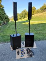 Vonyx VX1080BT Aktiv Lautsprecher Set mit Zubehoer