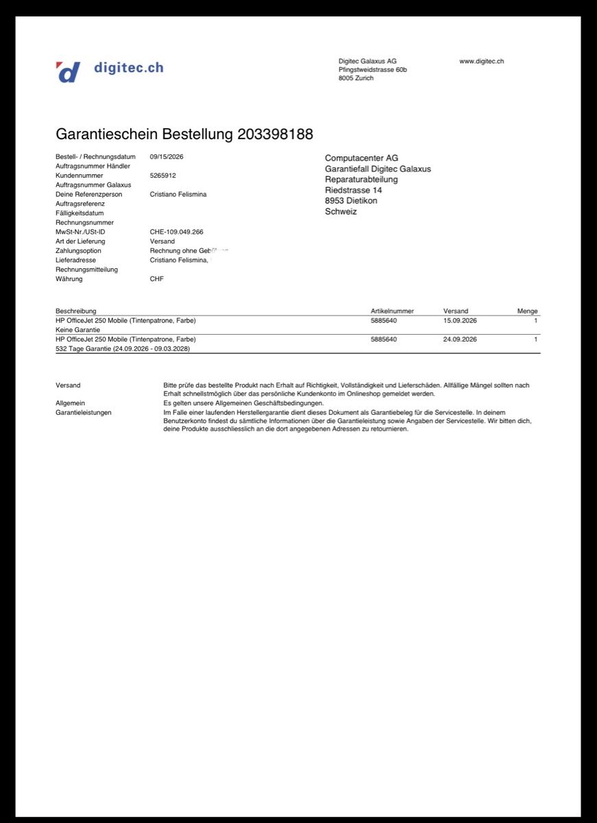 Hewlett Packard Stampanti: Drucker HP OfficeJet 250 Mobile NEU – Nuovo (secondo la descrizione) da Heimberg venduto da cmfr84 2