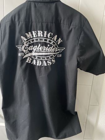 Eaglerider Hemd kurzarm schwarz Grösse XL guter Zustand