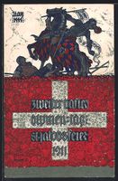 Künstler-AK Basel, St. Jakobsfeier 1911